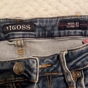 Distressed vigoss jeans